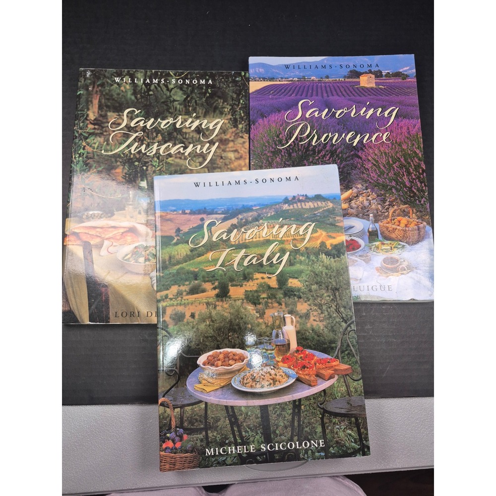 Williams Sonoma Savoring Series Cookbook Set Italy Tuscany Provence
